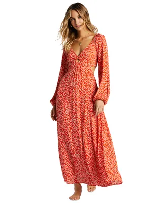 Billabong Last Call Keyhole Cutout Maxi Dress