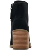 Toms Women's Evelyn Block Heel Lace-Up Booties