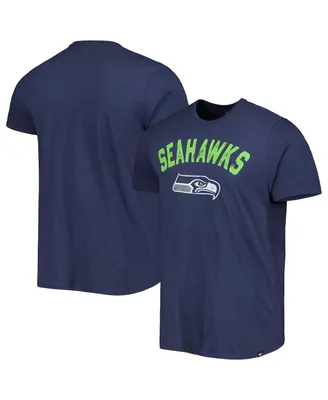 Men's '47 Brand College Navy Seattle Seahawks All Arch Franklin T-shirt