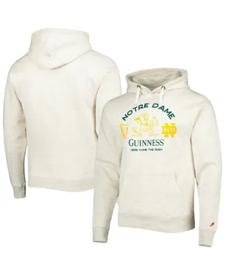 Men's League Collegiate Wear Oatmeal Notre Dame Fighting Irish Guinness Stadium Pullover Hoodie