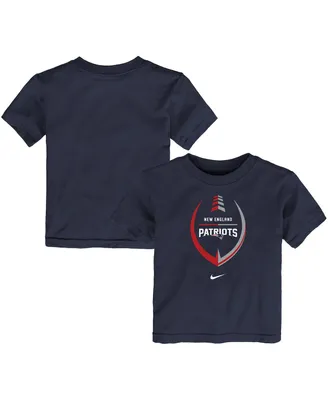 Toddler Boys and Girls Nike Navy New England Patriots Football Wordmark T-shirt