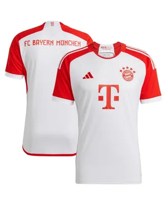 Big Boys and Girls adidas White Bayern Munich 2023/24 Home Replica Jersey
