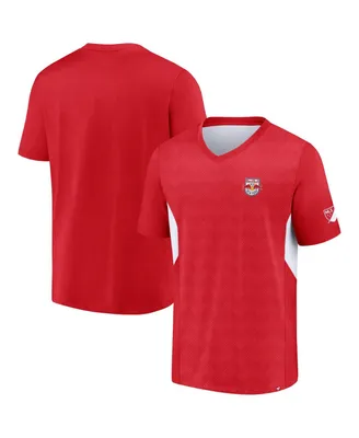 Men's Fanatics Red New York Red Bulls Extended Play V-Neck T-shirt