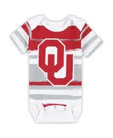 Newborn and Infant Boys Girls White Oklahoma Sooners Team Favorite Bodysuit