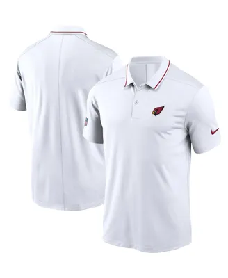 Men's Nike White Arizona Cardinals Sideline Victory Performance Polo Shirt