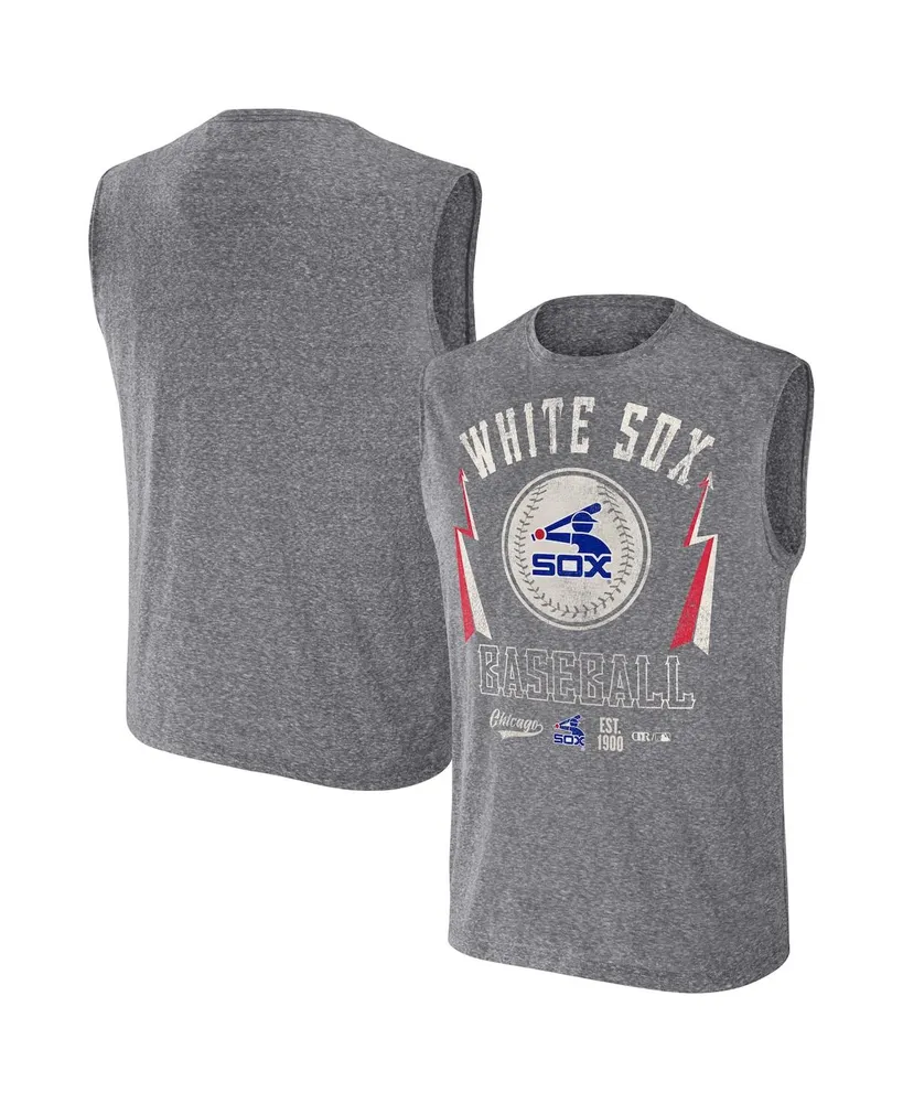 Men's Darius Rucker Collection by Fanatics Charcoal Chicago White Sox Muscle Tank Top