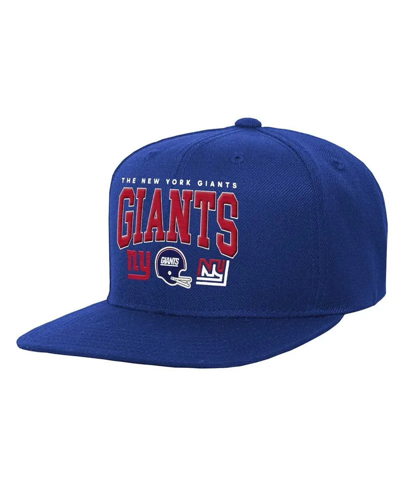 NY Giants Hat Mitchell & Ness White Gray Wool Embroidered