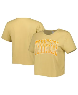 Women's ZooZatz Tan Tennessee Volunteers Core Fashion Cropped T-shirt