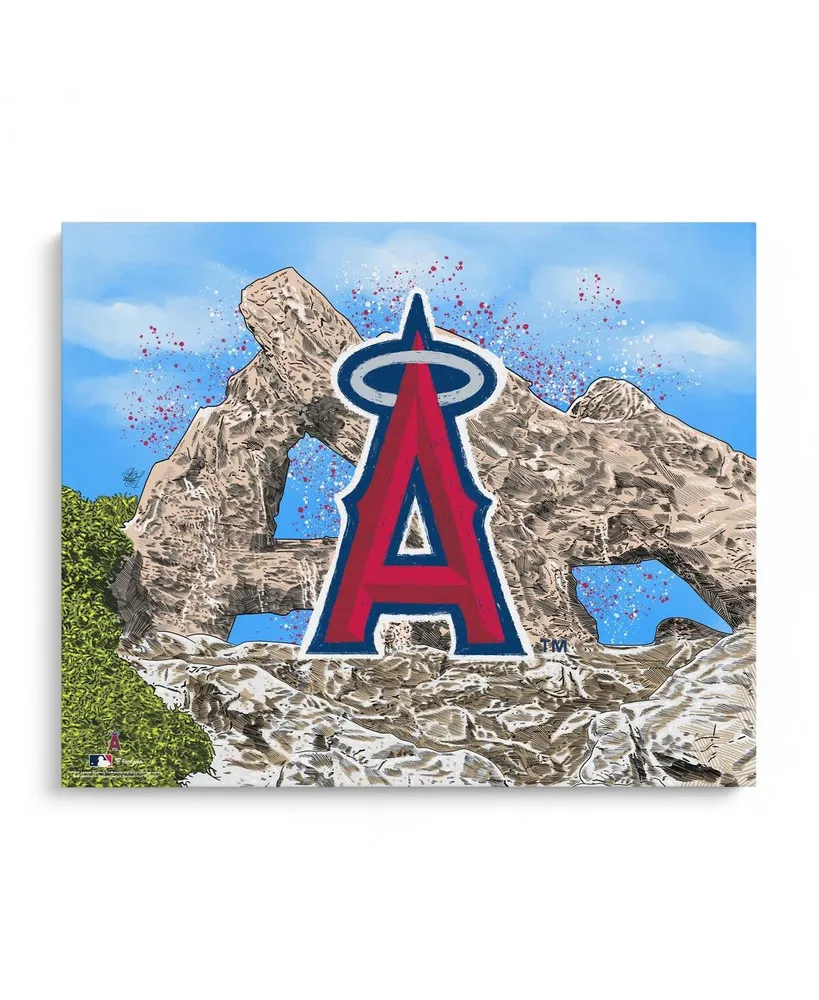 Los Angeles Angels Unsigned 16" x 20" Photo Print - Designed by Artist Maz Adams