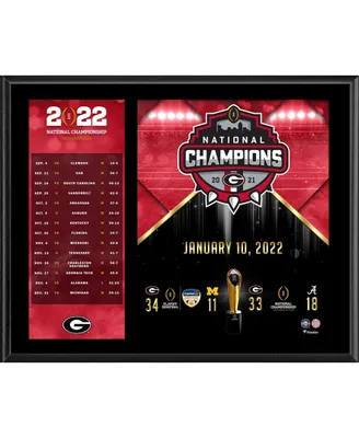 Georgia Bulldogs 12" x 15" 2021 College Football Playoff Champions Sublimated Plaque
