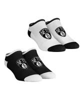 Women's Rock 'Em Socks Brooklyn Nets Core Team 2-Pack Low Cut Ankle Sock Set