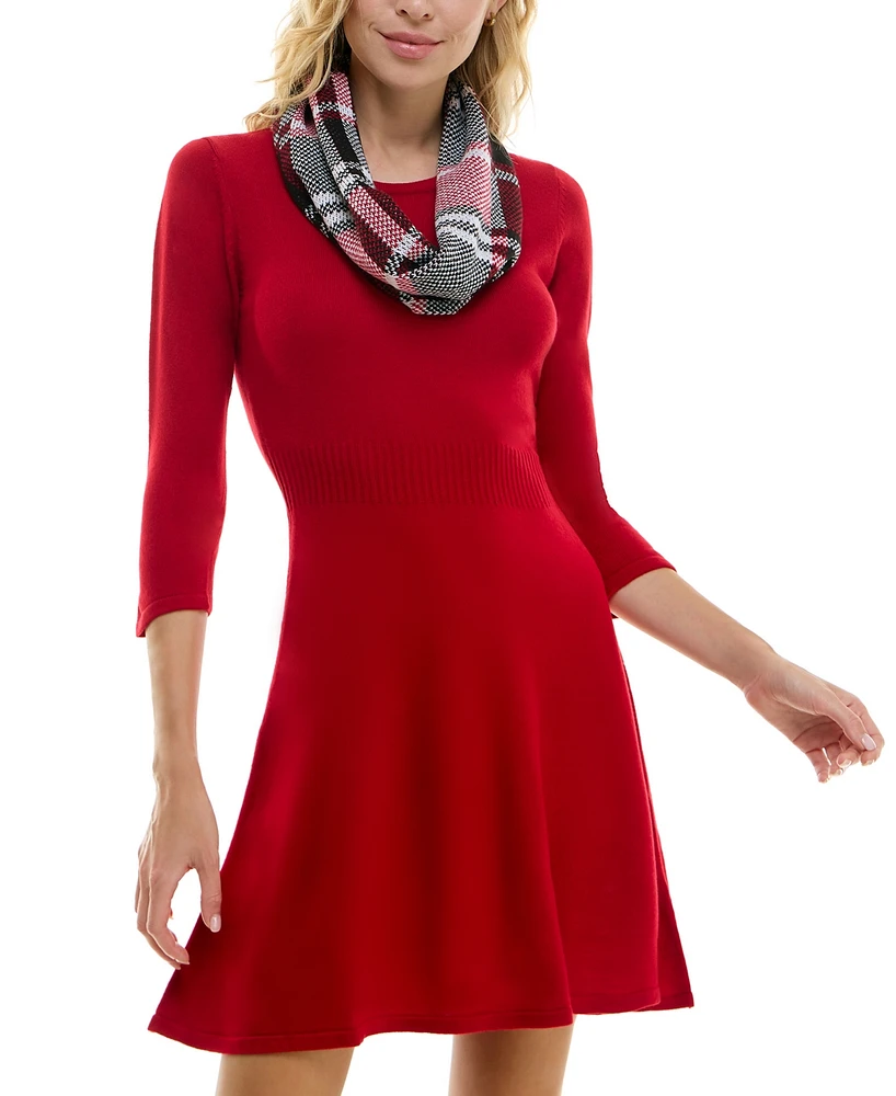 Bcx Juniors' Scarf Sweater Dress