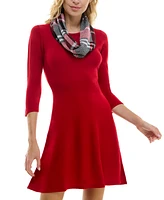 Bcx Juniors' Scarf Sweater Dress