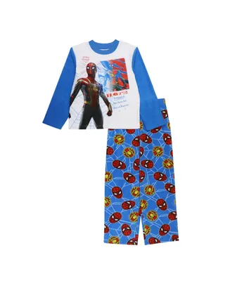 Spider-Man Big Boys Pull Over Head T-shirt and Elastic Waist Pants, 2 Piece Set