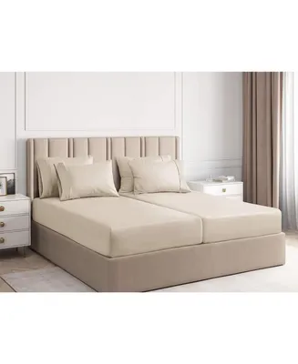 Cgk Unlimited 7 Piece Microfiber Solid Sheet Set - Split King