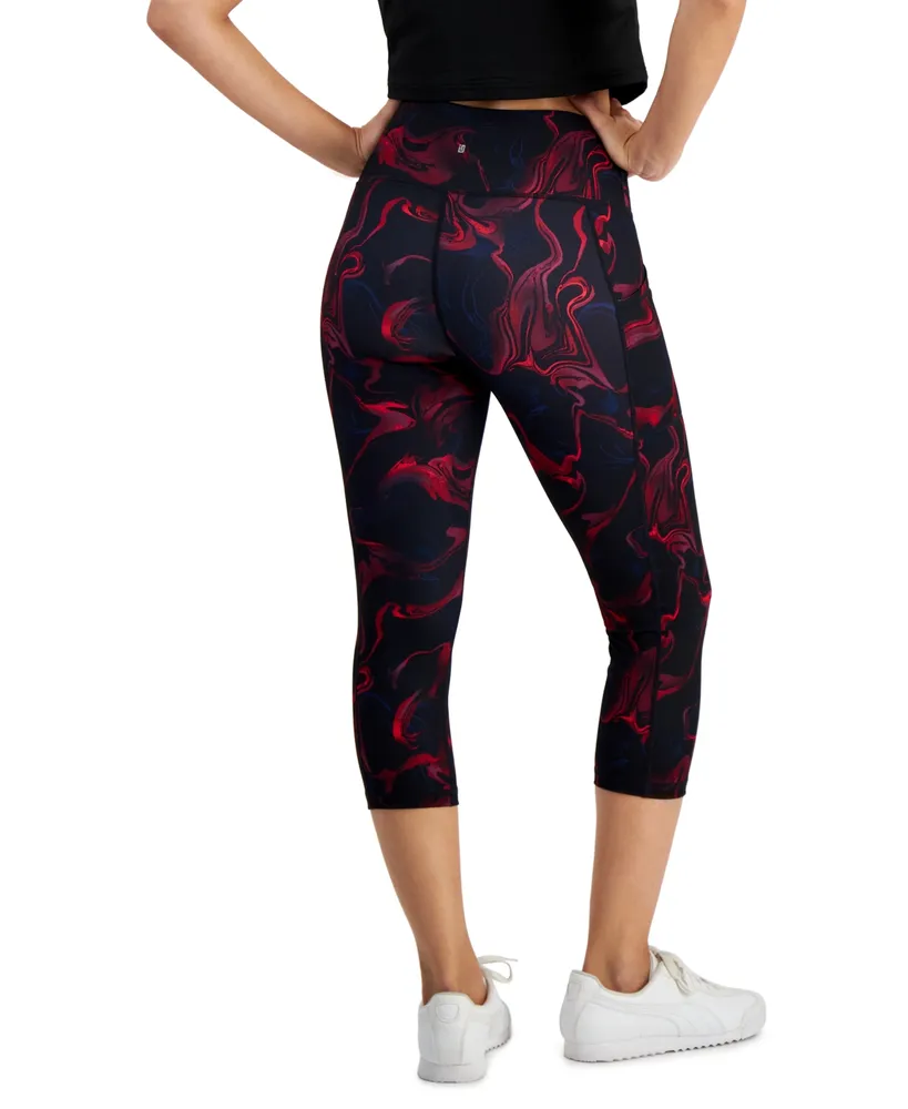 Id Ideology Women's Compression Printed Crop Leggings, Created for Macy's