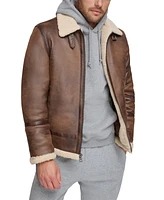 Calvin Klein Men's Classic Faux Shearling B-3 Bomber Jacket