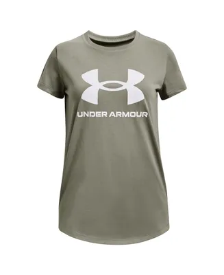 Under Armour Big Girls Sportstyle Logo Short Sleeve T-Shirt