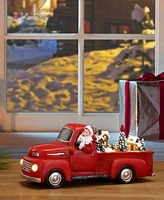 Mr. Christmas 11" Animated Musical Resin Truck, Santa