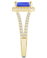 Macy's Tanzanite (2 Ct. t.w.) and Diamond (1/2 Halo Ring