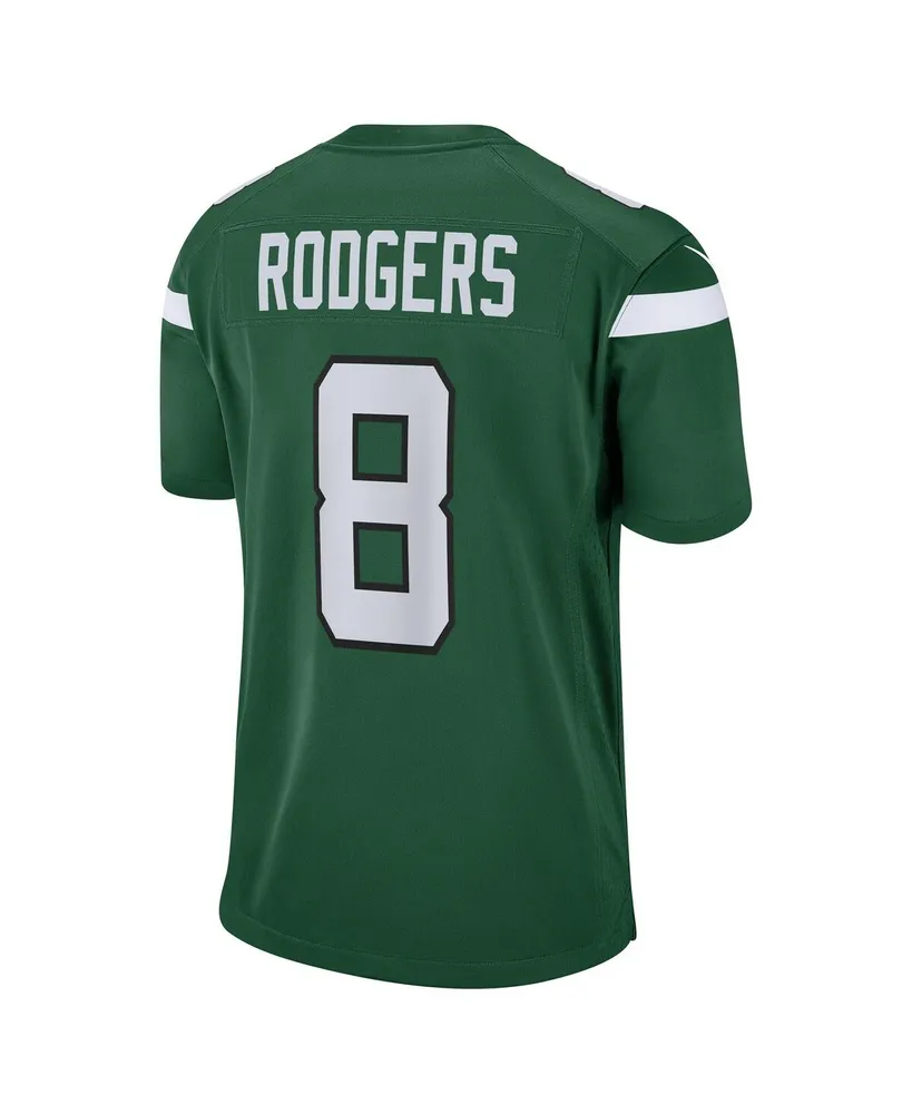 Men's Nike Aaron Rodgers Gotham Green New York Jets Game Jersey