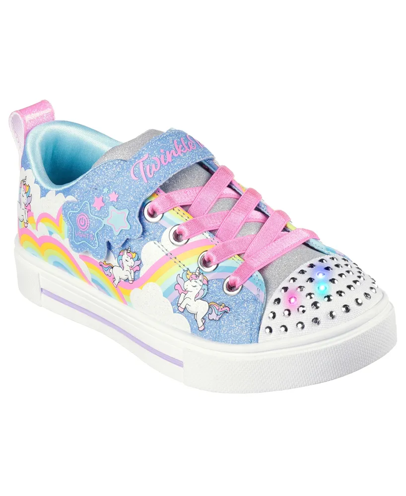 Amazon.com | Skechers Kids Twinkle Toes Twinkle Sparks - Unicorn Dayd  Sneaker, Purple/Multi, 5 Toddler | Sneakers
