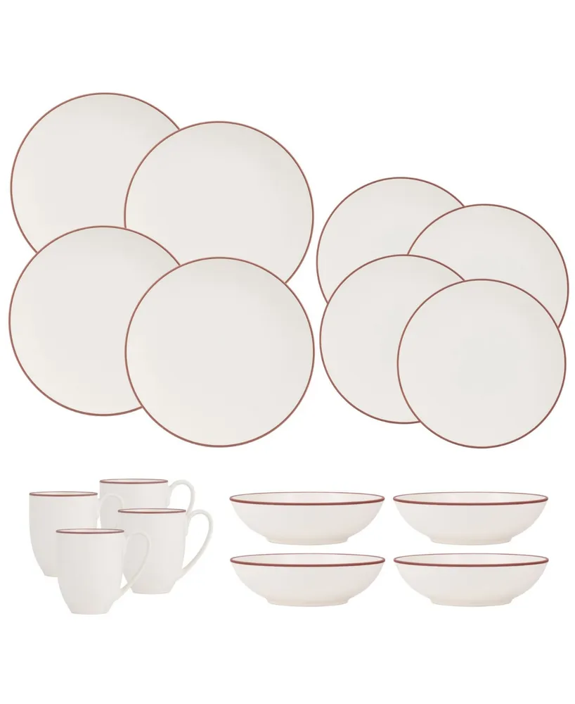 Nambe Taos 16 Piece Dinnerware Set, Service for 4