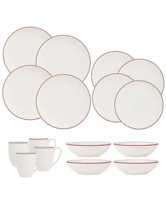 Nambe Taos 16 Piece Dinnerware Set, Service for 4