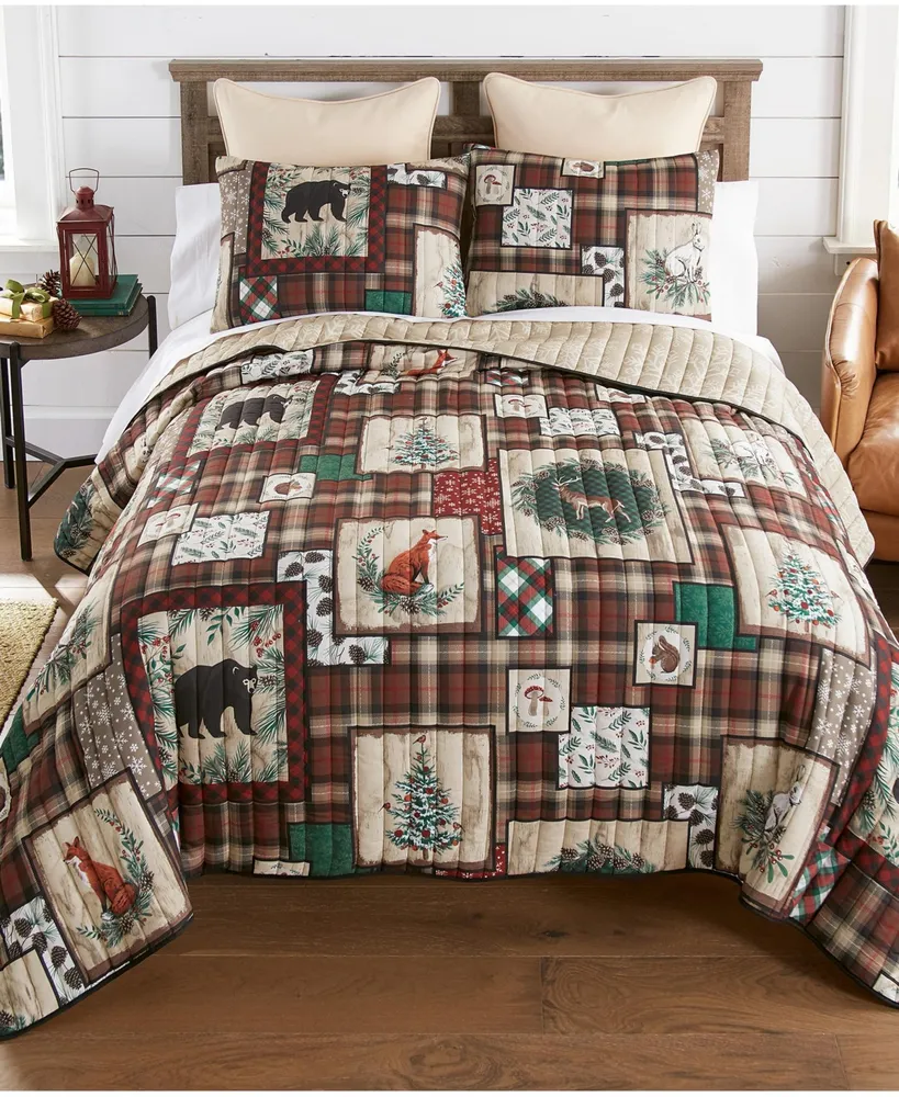 Donna Sharp Moonlit Cabin Cotton Quilted Bedding