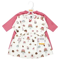 Hudson Baby Girls Cotton Dresses, Sweet Bakery