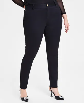 I.n.c. International Concepts Plus Skinny Ponte Pants, Created for Macy's