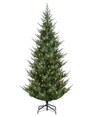 Puleo 9' Pre-Lit Hillside Spruce Artificial Tree