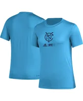 Women's adidas Light Blue New York City Fc Aeroready Club Icon T-shirt