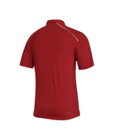 Men's adidas Crimson Indiana Hoosiers Coaches Aeroready Polo Shirt