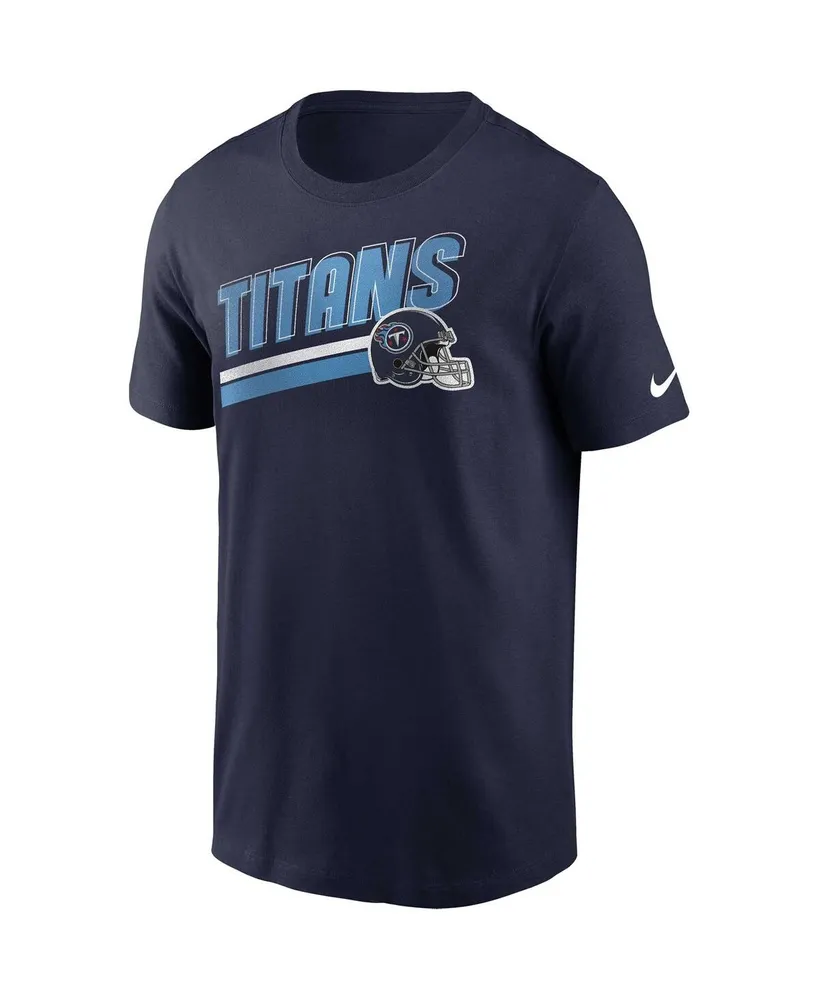 Men's Nike Navy Tennessee Titans Essential Blitz Lockup T-shirt