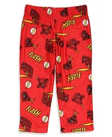 Dc Comics Toddler Boys Classic The Flash Logo Raglan Sleep Pajama Set