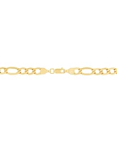 Italian Gold 22" Figaro Link Necklace (5-3/4mm) in 14k Gold