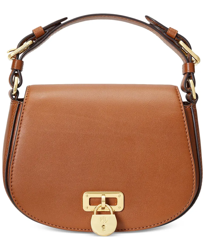 Lauren Ralph Tanner Leather Small Crossbody Bag