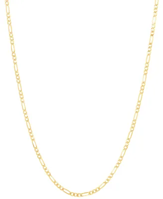 Polished 20" Figaro Chain (1.85mm) in 10K Yellow Gold