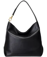 Lauren Ralph Kassie Large Leather Shoulder Bag