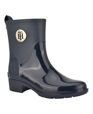 Tommy Hilfiger Women's Kippa Pull On Narrow Calf Rain Boots