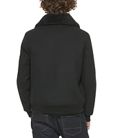 Tommy Hilfiger Men's Faux-Fur-Collar Bomber Jacket
