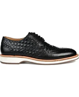 Thomas & Vine Men's Radcliff Wide Width Tru Comfort Foam Lace-Up Woven Wingtip Derby Shoes