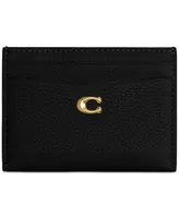 Coach Essential Polished Pebble Leather Card Case