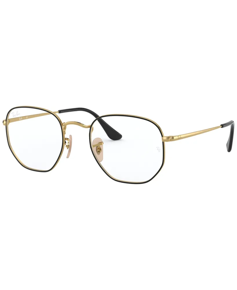 Ray-Ban Unisex Hexagonal Optics Eyeglasses, RB6448F 56