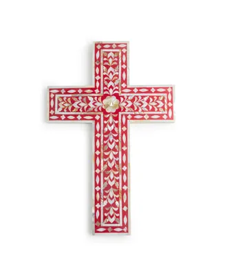 Gauri Kohli Jodhpur Mother of Pearl Decorative Wall Cross