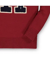 Hope & Henry Baby Boys Varsity Pullover Sweater