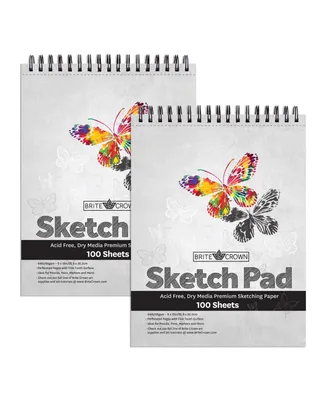 Net Focus Media Brite Crown Sketch Pad – 9x12 Sketchbook for Teens