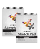 Net Focus Media Brite Crown Sketch Pad – 9x12 Sketchbook for Teens