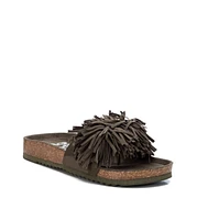 Women's Suede Flat Sandals By Xti
